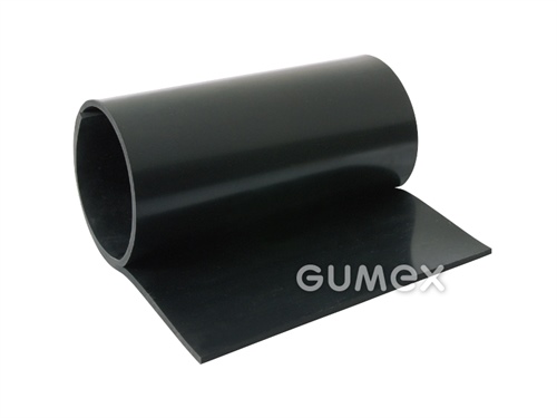 Guma pre mechanické namáhanie A590, hrúbka 1mm, BVL, šírka 1400mm, 60°ShA, antistatická, SBR-NR, -30°C/+70°C, čierna